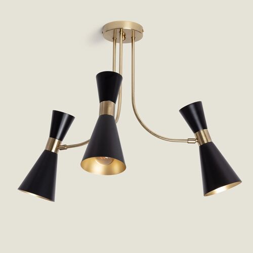 Plafonnier Métal Jigger 3 Spots Blanc