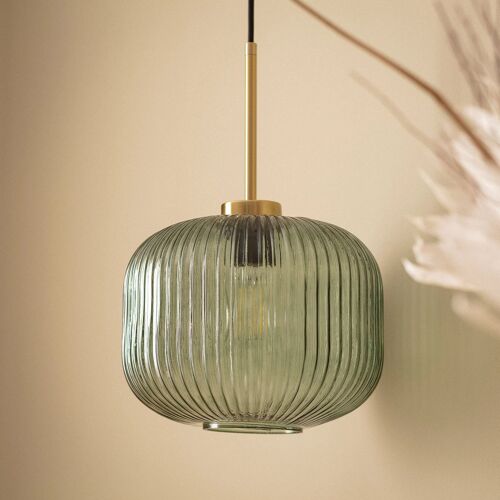 Suspension Verre Edwin Vert
