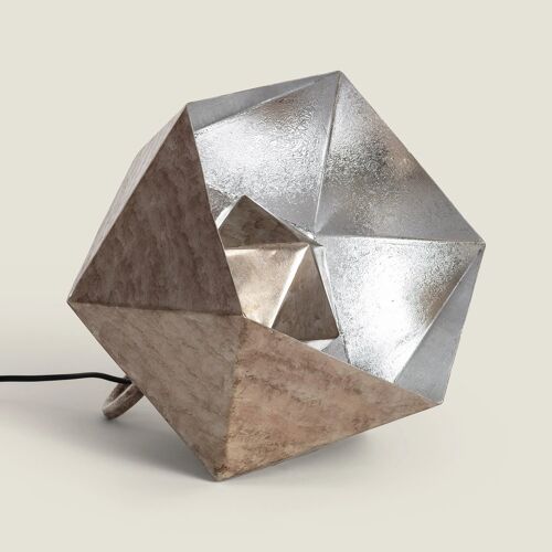 Lampe À Poser Métal Elia Argent