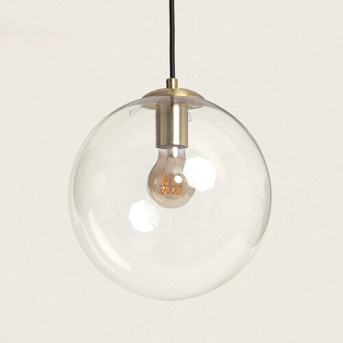 Suspension Métal Et Verre Moonlight Clear Transparent