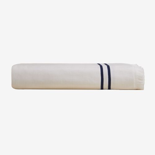 Serviette en coton Salerno Bleu Marin 200 x 200 cm