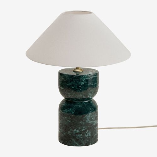 Lampe De Table En Pierre Naturelle Diniz Marbre Vert Udaipur