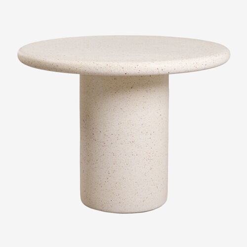 Table de salle à manger ronde en ciment Emiria Ø100 cm