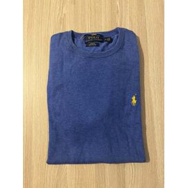 Pull Ralph Lauren Authentique ¿ Pima Cotton ¿ Bleu Ciel ¿ Taille M Slim Fit