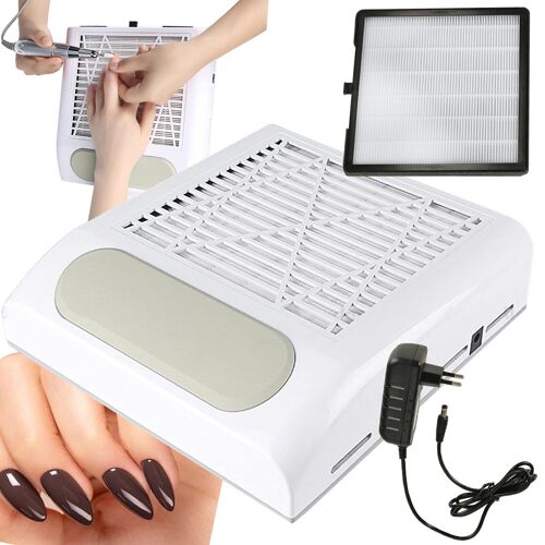 Aspirateur Manucure Pédicure Ongles 80 Watts Multicolore