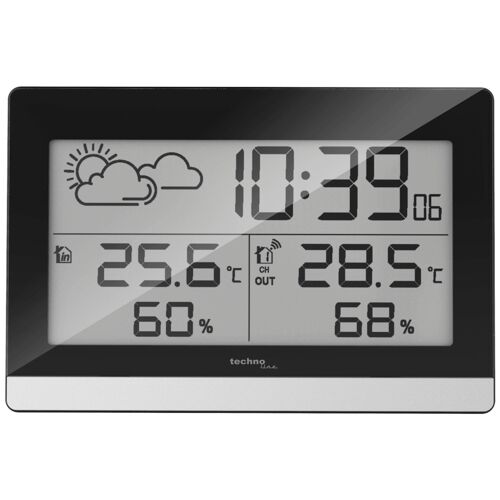 Technoline WS 9255 station météo numérique Noir et Argent