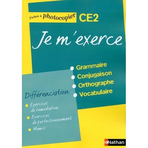 Je M'exerce Différenciation Ce2 - Fiches À Photocopier