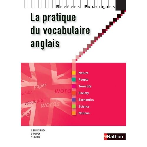 La Pratique Du Vocabulaire Anglais