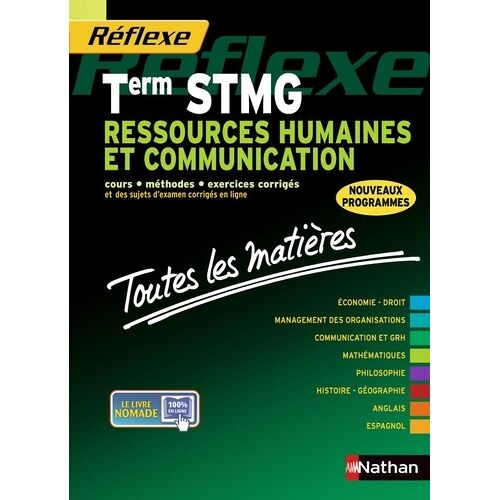 Ressources Humaines Et Communication Tle Stmg - Toutes Les Matières