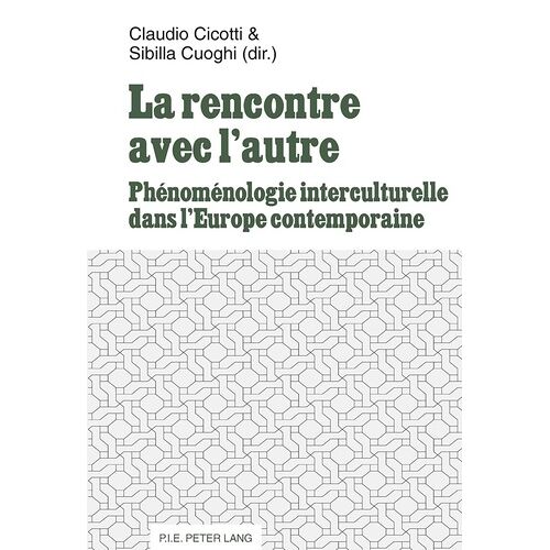 La Rencontre Avec L'autre - Phénoménologie Interculturelle Dans L'europe Contemporaine
