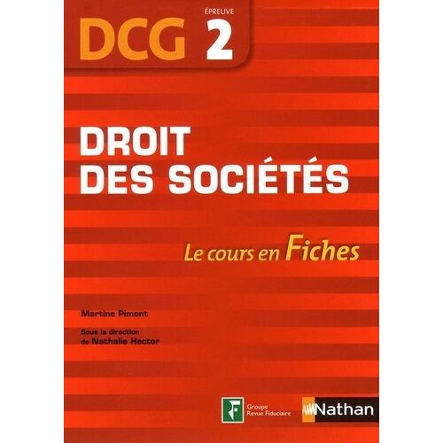 Droit Des Sociétés Dcg 2 - Le Cours En Fiches