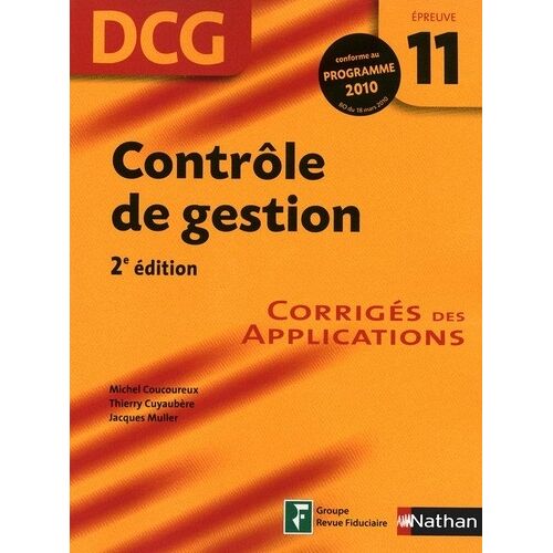 Contrôle De Gestion Dcg Épreuve 11 Corrigés Des Applications
