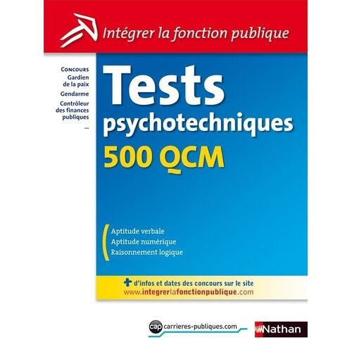 Tests Psychotechniques - 500 Qcm