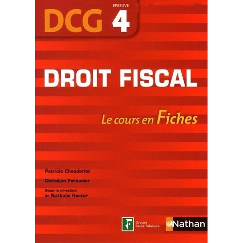 Droit Fiscal Dcg 4 - Le Cours En Fiches