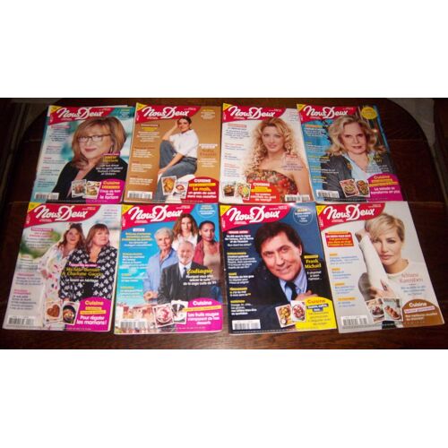 Lot De 8 Magazines Nous Deux (People, Célébrités, Roman Photo)