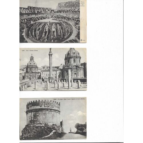 3 Cartes Postales Semi Modernes Non Circulées Reliques Italie Rome