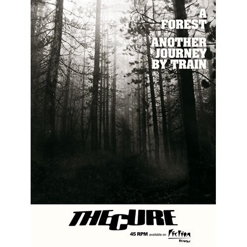The Cure, A Forest, Another Journey By Train, Promotional Single - Affiche De Concert Musique - Format 30x40 Cm - Ressortie