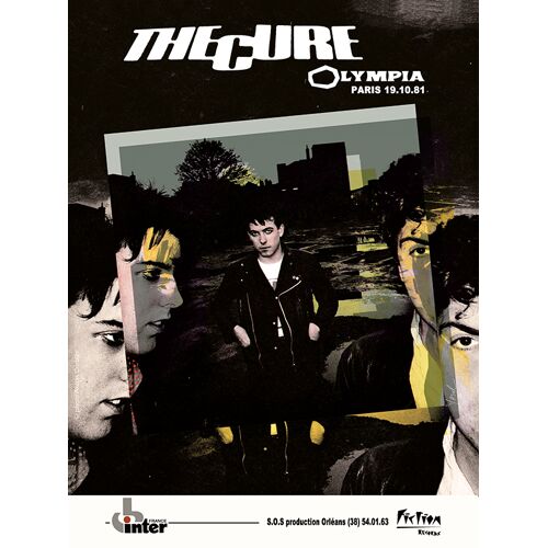 The Cure, Olympia, Paris 1981 Promotional Concert - Affiche De Concert Musique - Format 30x40 Cm - Ressortie