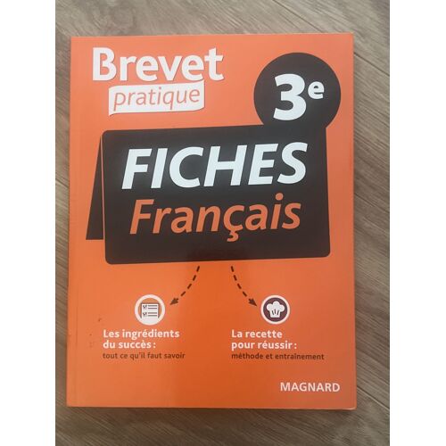 Fiche Français 3eme Brevet Pratique 
