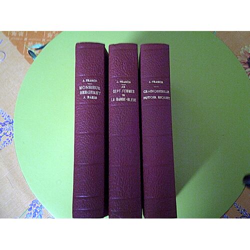 3 Livres Anatole France .