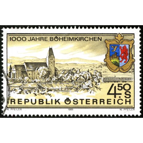 Timbre Oblitéré Republik Österreich , 1000 Jahre Böheimkirchen , 1985 , 4.50s