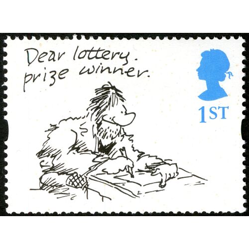 Timbre Angleterre , Dear Lottery . Prize Winner , 1st