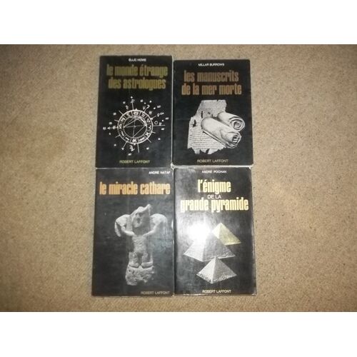Lot De 4 Livres (Les Énigmes De L'univers) Le Miracle Cathare - Les Manuscrits De La Mer Morte - Le Monde Étrange Des Astrologues -L'énigme De La Grande Pyramide