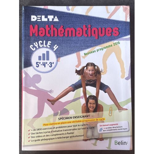 Manuel Delta Mathématiques Cycle 4