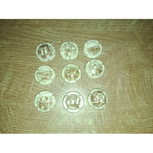 Lot De 9 Capsules De Champagne Générique Série