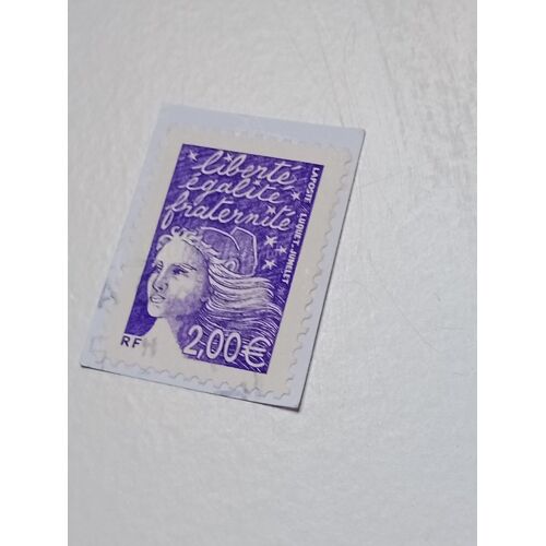 Timbre France Oblitéré 2,00 Yvert N° 3457 -Type Marianne De Luquet Violet De 2002