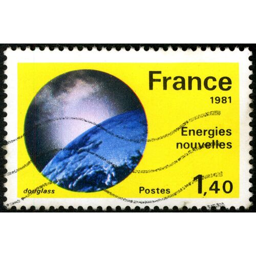 Timbre Oblitéré France , Energies Nouvelles , Douglass , Postes 1981 , 1.40