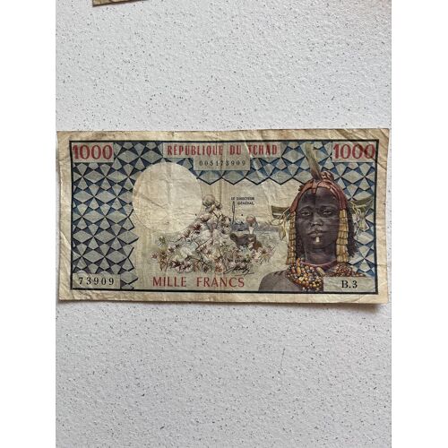 Billet De Collection 1000 Francs République Du Tchad – Ancien