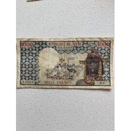 Billet De Collection 1000 Francs République Du Tchad ¿ Ancien