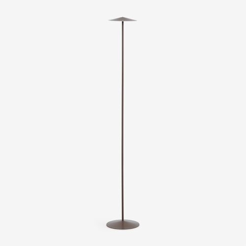 Lampe Sur Pied Led Sans Fil En Fer Emilein Marron Chocolat