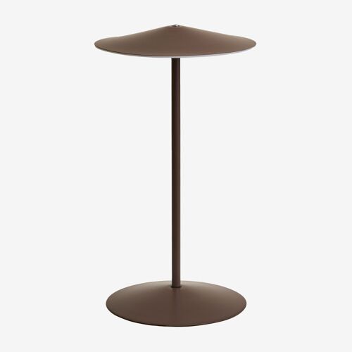 Lampe de table LED sans fil en fer Emilein Marron Chocolat