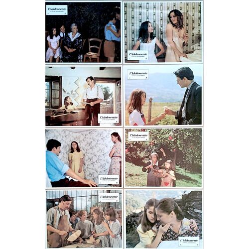 L Adolescente : Jeu De 8 Photos D'Exploitation Cinématographique - Format 22,5x29 Cm - De Jeanne Moreau Avec Simone Signoret, Laetitia Chauveau, Edith Clever, Jacques Weber, Francis Huster - 1979