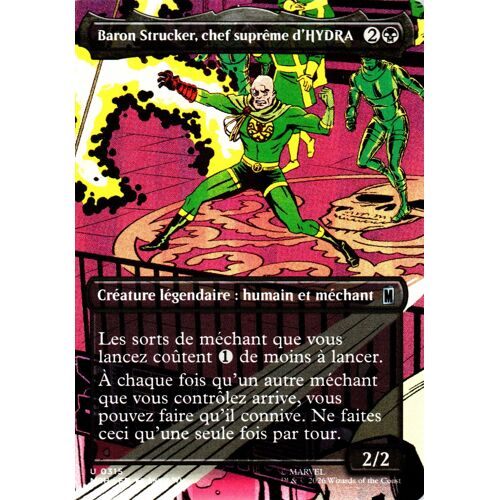 Baron Strucker Chef Suprême D' Hydra - Magic - Marvel Super Heroes - Vf - U - 315 - Visuel Alternatif
