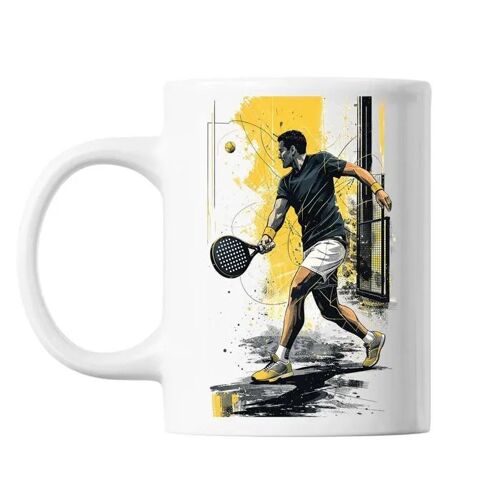 Mug Smash Padel Urbain - Tasse En Céramique Padel, Idée Cadeau Homme Pour Anniversaire Ou Noël
