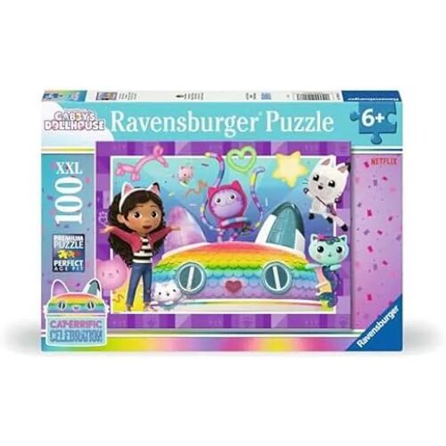 Puzzle Enfant - RAVENSBURGER - Gabby's Dollhouse - 100 pièces XXL - 49 x 36 cm - Dès 6 ans