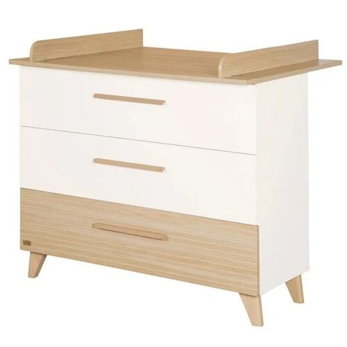 Commode À Langer 'theo' Avec Tiroirs - Roba - Convertible - Blanc / Chêne