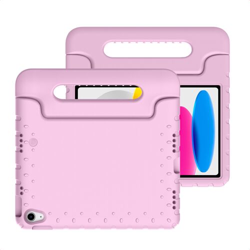imoshion Coque kidsproof avec poignée iPad 11 (2025) 11 pouces A16 / iPad 10 (2022) 10.9 pouces Rose clair