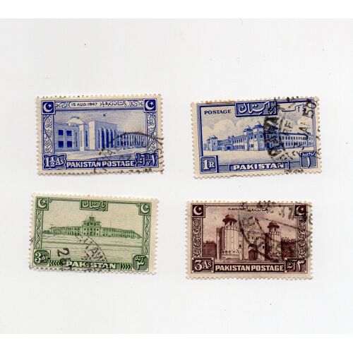 Pakistan- Lot De 4 Timbres Oblitérés- Sites