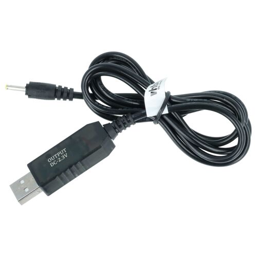 vhbw Câble USB de charge compatible avec Braun MGK3010, BT3020, BT3021, BT3221, BT322, BT3022, BT3000 rasoir - Câble d'alimentation, 100 cm noir