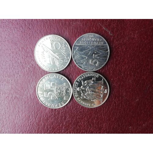  5 Francs Commemorative Lot De 4 Monnaies 2€ Le Lot
