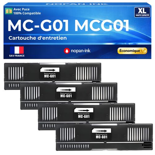 MC-G01 4628C001 Cartouche de maintenance compatible pour Canon Maxify GX5040 GX5540 GX5550 Pack 4
