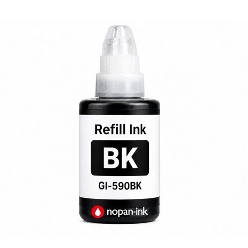 Recharge encre GI-490 GI-590 compatible pour Canon Pixma G1400 G1500 Noir Haute capacité 6000 pages