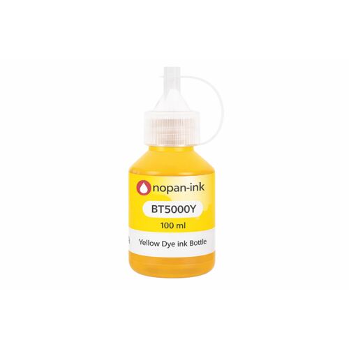 Recharge encre BT5000 BT6000 BTD60 compatible pour Brother Jaune Haute capacité 100 ml