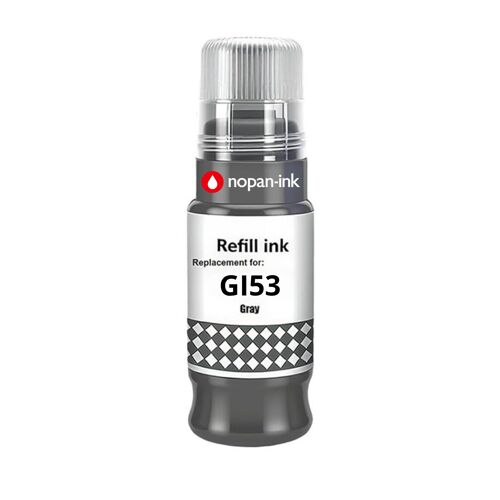 Recharge encre GI-53GY compatible pour Canon PIXMA G550 G650 Gris Haute capacité 3800 pages