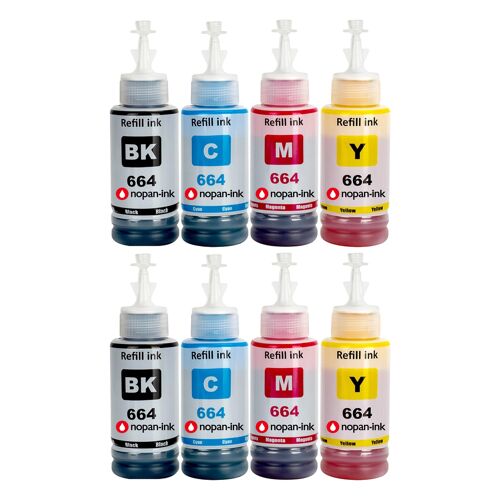 compatible pour Epson 6641 6642 6643 6644 Noir Couleurs Pack 8 4000 6500 pages