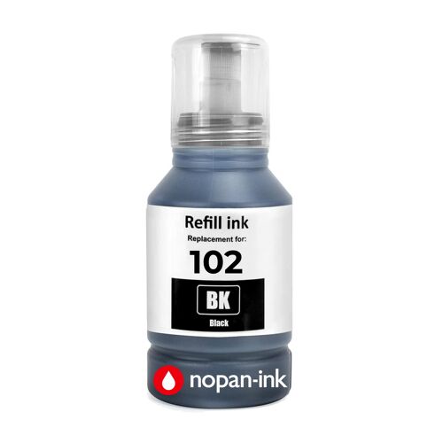 102 102BK C13T03R140 recharge encre compatible pour Epson ET-2700 ET-2750 Noir 135 ml